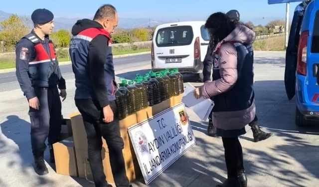 Otobüs bagajından 400 litre kaçak yağ çıktı