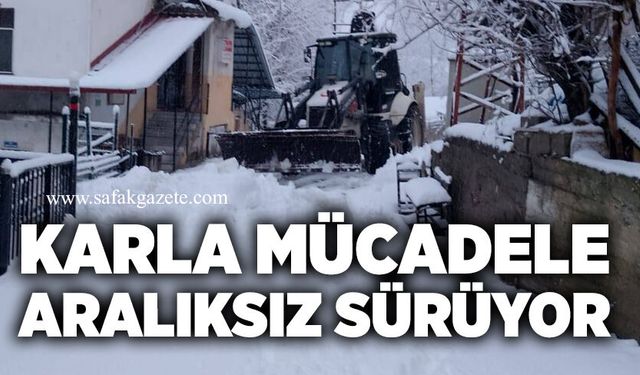 Devrek’te kar mesaisi: Ekipler 7/24 sahada