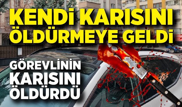 Emekli başçavuş karısını öldürmeye geldi, görevlinin karısını öldürdü
