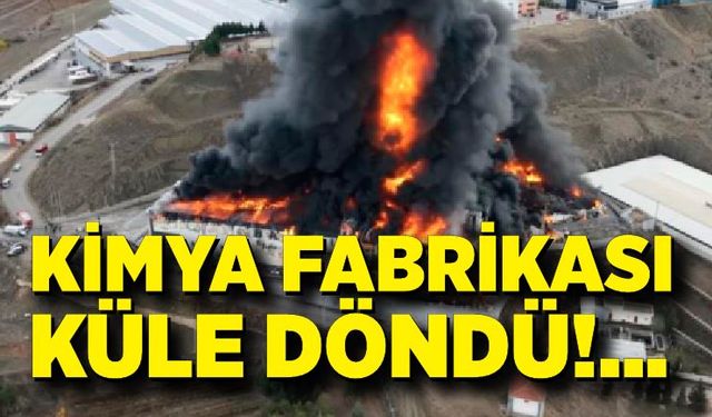 Kimya fabrikasındaki yangına müdahale sürüyor
