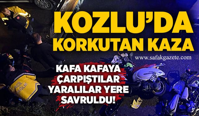 Kozlu’da korkutan kaza: Motosikletler kafa kafaya çarpıştı, yaralılar yere savruldu!