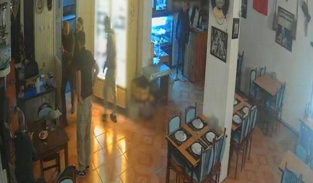 Trabzon’da restorandaki silahlı saldırının görüntüleri ortaya çıktı