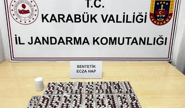 Karabük'te 265 sentetik ecza ele geçirildi