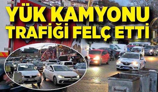 Akşam saatlerinde yapılan mal indirme trafiği felç etti
