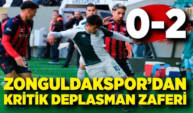 Zonguldakspor’dan Kritik Deplasman Zaferi
