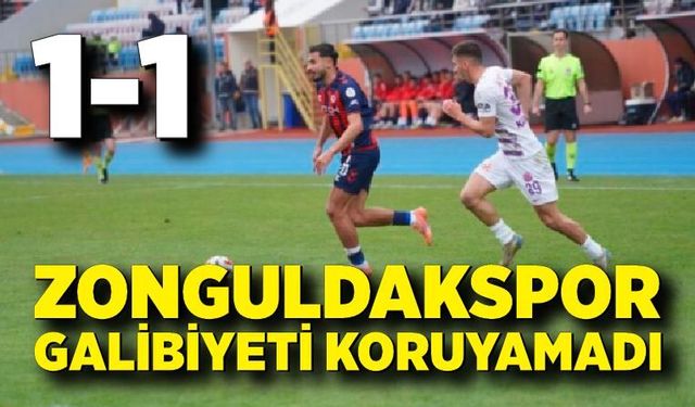 Penaltı Yetmedi: Zonguldakspor Evinde Takıldı