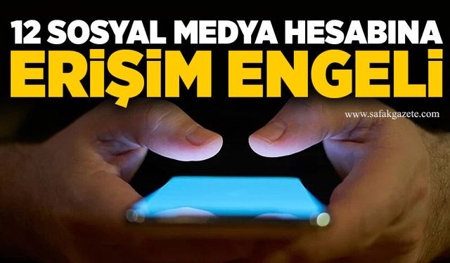 Siber suçlar harekete geçti: 12 sosyal medya hesabına erişim engeli