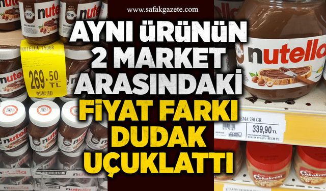 Aynı ürünün 2 market arasındaki fiyat farkı dudak uçuklattı