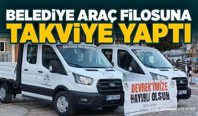 Belediye araç filosuna takviye yaptı
