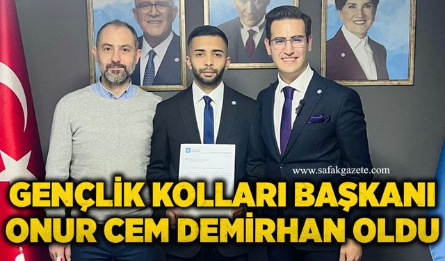 İYİ Parti yeni dönem: Gençlik Kolları Başkanı Onur Cem Demirhan oldu