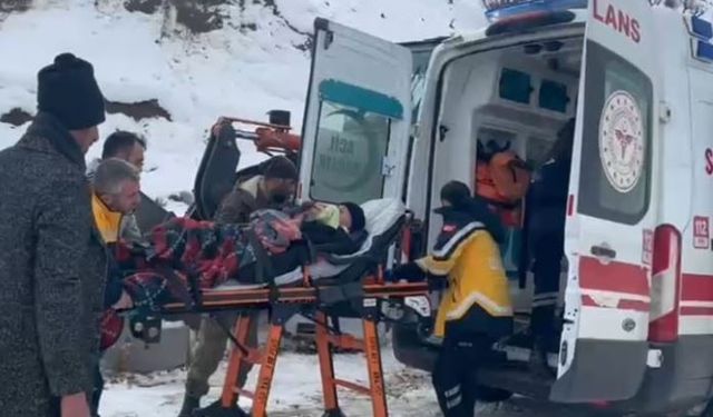 Karla Kaplı Mezrada Hasta İçin Zamanla Yarış