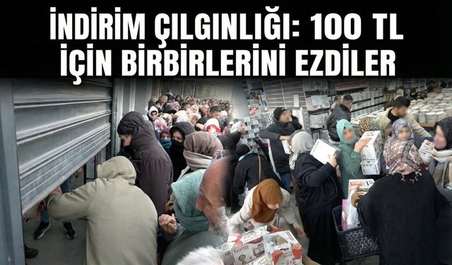100 TL İzdihamı:Kepenkleri Zorladılar, Birbirlerini Ezdiler!