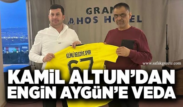 Başkan Kamil Altun, Engin Aygün’ü unutmadı