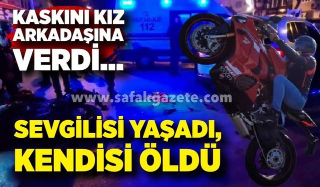 Hayat Kurtaran Kaskı Sevgilisine Verdi, Kendisi Öldü