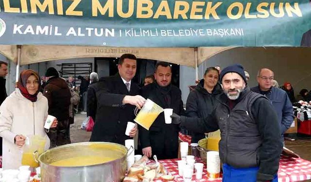 Kilimli’de Miraç Kandili’nde gönüller ısındı