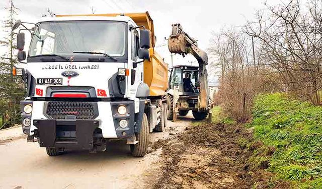 Köy yollarına güçlü altyapı hamlesi