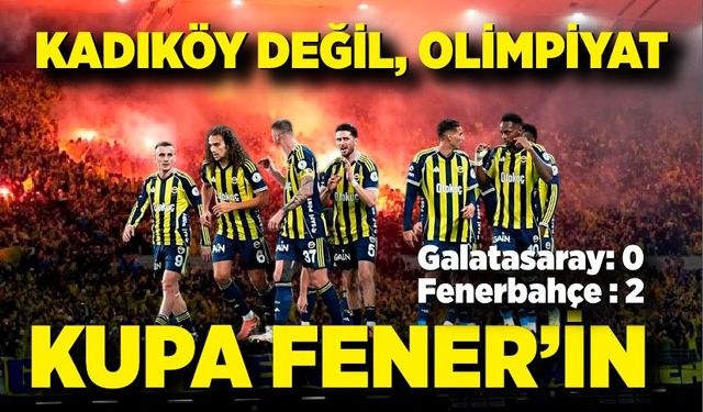 Kupa finalinde Fenerbahçe, ezeli rakibi Galatasaray’ı 2-0 yendi