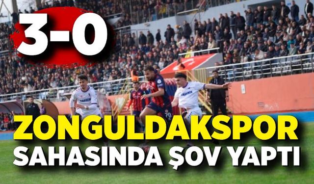 Zonguldakspor sahasında kazandı: 3-0