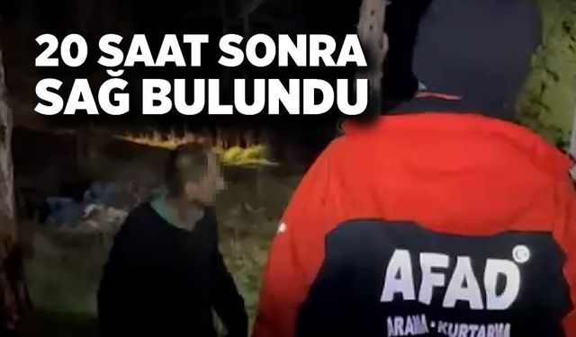 Kaybolan Zihinsel Engelli 20 Saat Sonra Sağ Bulundu