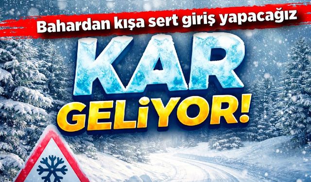 Bahardan Kışa Sert Dönüş: Kar Geri Geliyor!
