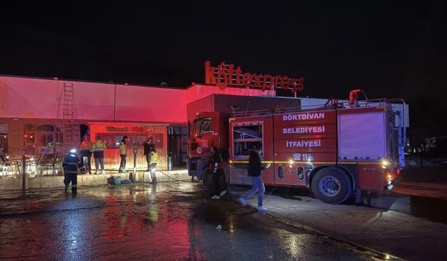 Dinlenme Tesisinde Korkutan Yangın