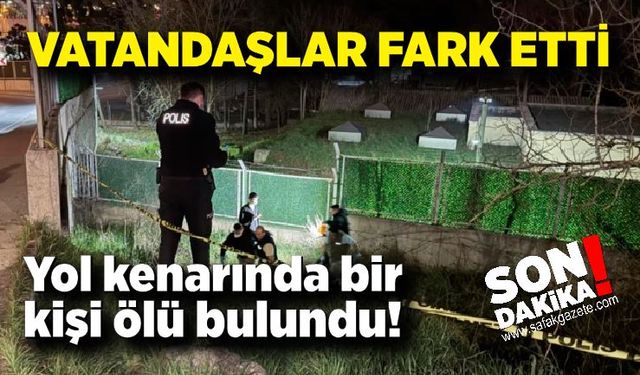 Yol kenarında bir kişi ölü bulundu