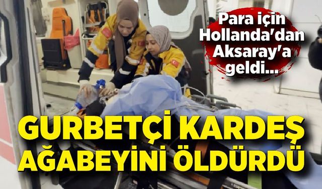Hollanda’dan gelen kardeş, ağabeyini kurşunlayarak öldürdü