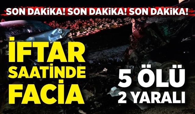 Kafa Kafaya Çarpıştılar: 5 Kişi Olay Yerinde Hayatını Kaybetti