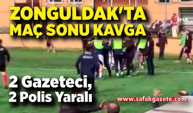 Zonguldak'ta Maç Sonu Kavga: 2 Gazeteci, 2 Polis Yaralı