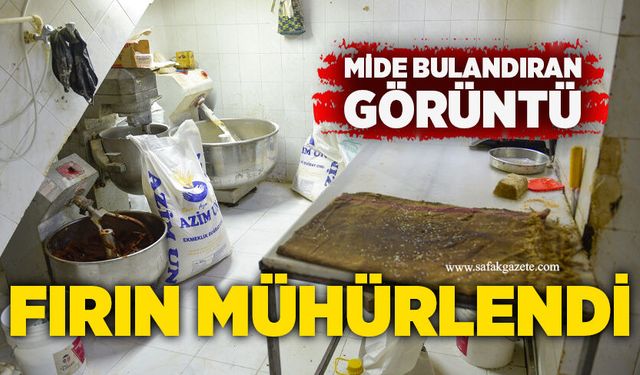 Mide bulandıran görüntü: Fırın mühürlendi