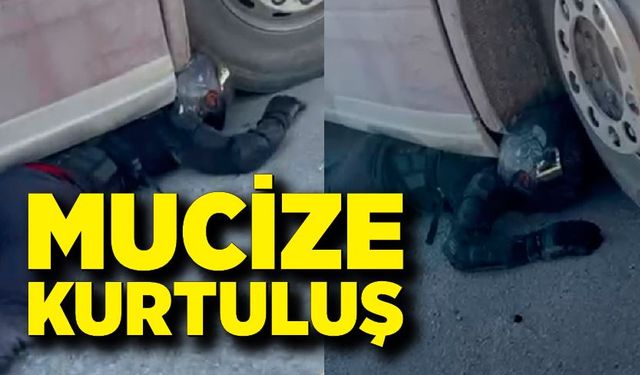 Tırın Altında Can Pazarı! Motosiklet Sürücüsü Ölümden Döndü