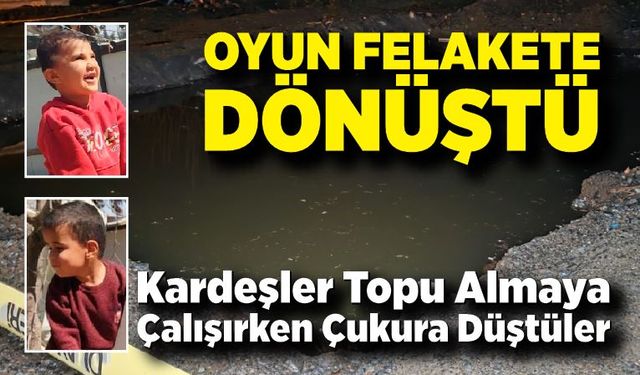 Oyun Felakete Dönüştü; Topunu Almaya Çalışırken Çukura Düştüler
