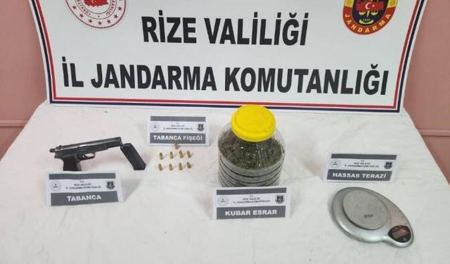 Rize’de Yasaklı Madde Operasyonu: 2 Gözaltı