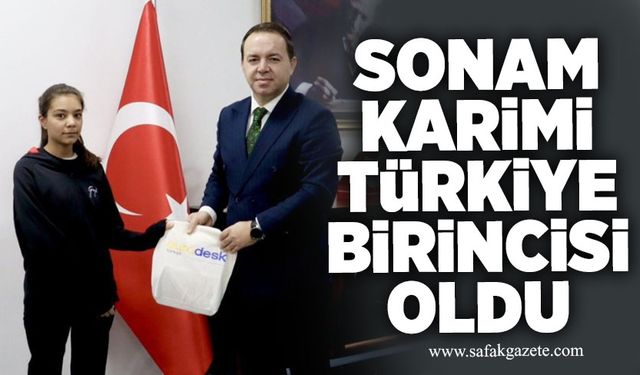 Sonam Karimi Türkiye birincisi oldu