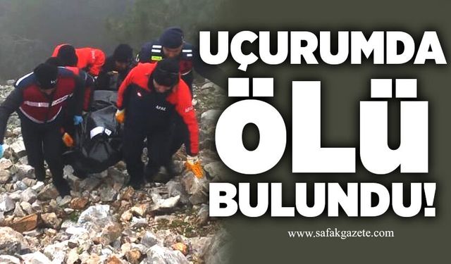 Uçurumda ölü bulundu!