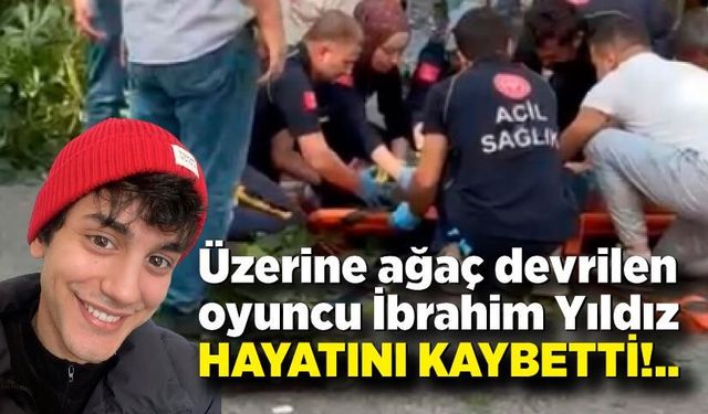 Üzerine ağaç devrilen oyuncu İbrahim Yıldız hayatını kaybetti