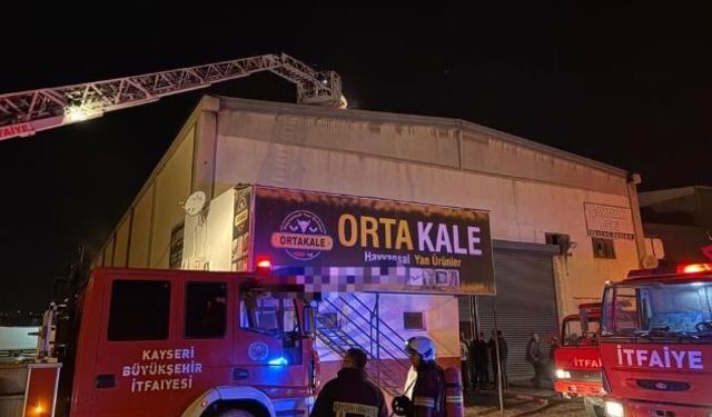 Kayseri’de Tesis Yangını: Alevler Kontrol Altında