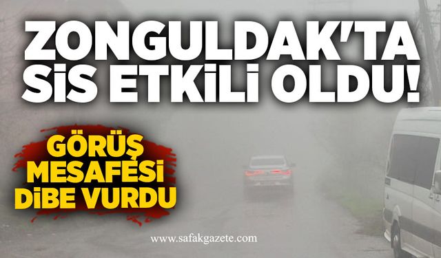 Zonguldak'ta sis etkili oldu! Görüş mesafesi dibe vurdu