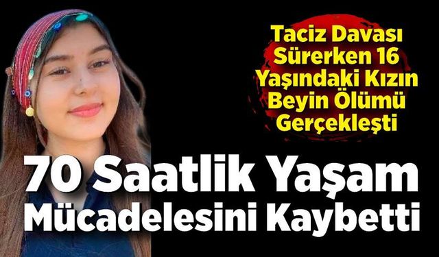 Taciz Davası Sürerken 16 Yaşındaki Kızın Beyin Ölümü Oldu