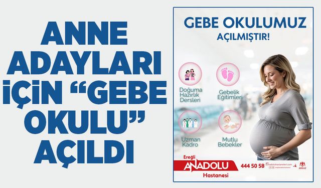 Anne adayları için “Gebe Okulu” açıldı