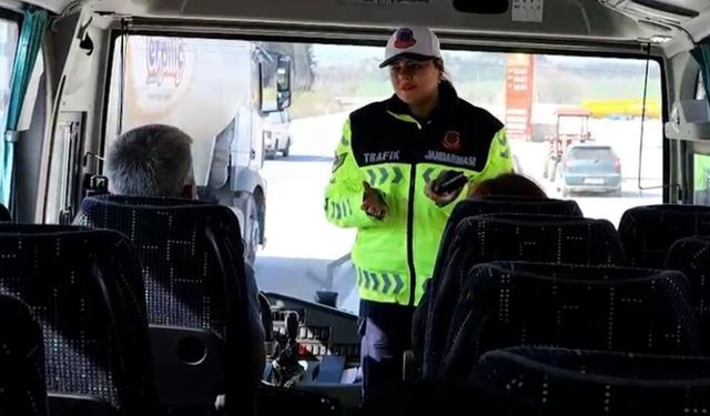 Bolu’da Yolcu Otobüslerine Sivil Jandarma Denetimi