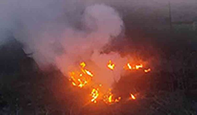 Bolu’da otluk alanda çıkan yangın büyümeden söndürüldü
