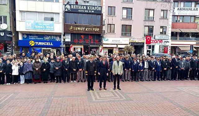 Çanakkale Zaferi'nin 111. yıldönümü Çaycuma'da törenlerle kutlandı