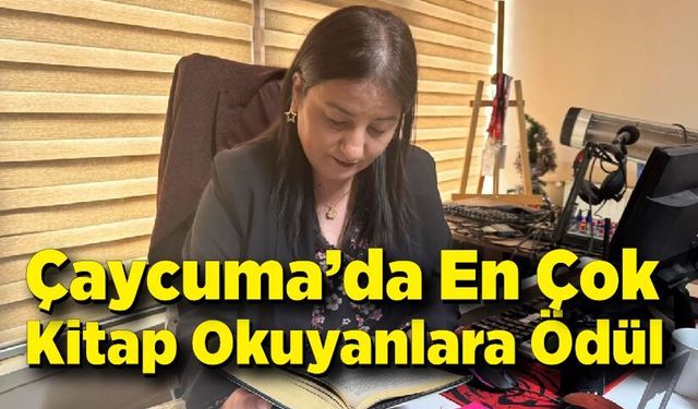 Çaycuma’da en çok kitap okuyanlara Kaymakamdan ödül