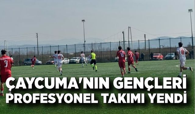 Çaycuma'nın gençleri profesyonel takımı yendi