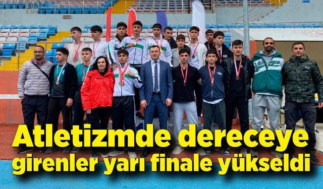 Zonguldak’ta atletizmde dereceye girenler yarı finale yükseldi