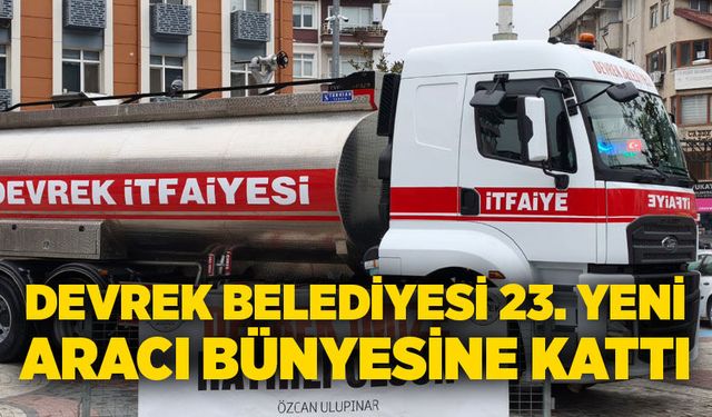 Devrek Belediyesi 23. yeni aracı bünyesine kattı