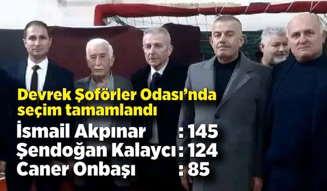 Devrek Şoförler Odası’nda seçim tamamlandı