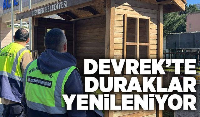 Devrek’te duraklar yenileniyor
