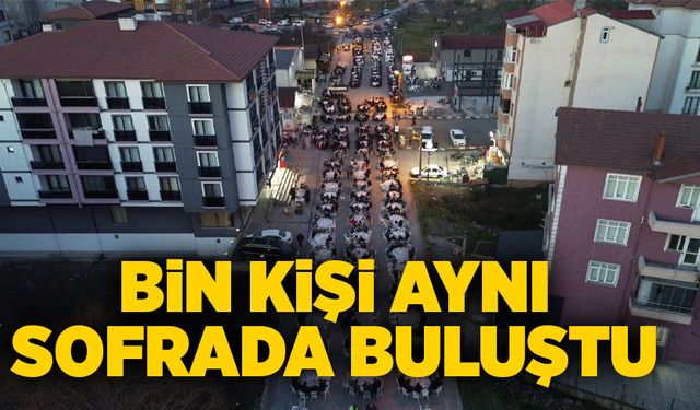 Gülüç’te bin kişilik iftar sofrası kuruldu